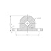 OctagonStar KP08 8mm Bore Inner Ball Mounted Pillow Block Insert Bearing (2pcs)