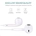 Aictoe Earbuds, Microphone Earphones Stereo Headphones HD Sound Bass Headset Fit Compatible with iPhone 8/8 Plus/ 7/7Plus/ X/XS/XS Max/XR (White)thumb 4
