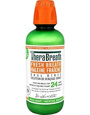 TheraBreath Fresh Breath Oral Rinse - Mild Mint, Fights Bad Breath, Certified Vegan, Gluten-Free, & Kosher, 473ml