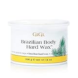 Gigi Tin Brazilian Body Hard Wax 14 Ounce (414ml) (3 Pack)