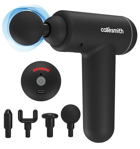 CARESMITH Charge Boost Massage Gun True Percussion Large Torque Motor  3200 Strokes per min Heads for Whole Body Deep Tissue Percussion Body 
