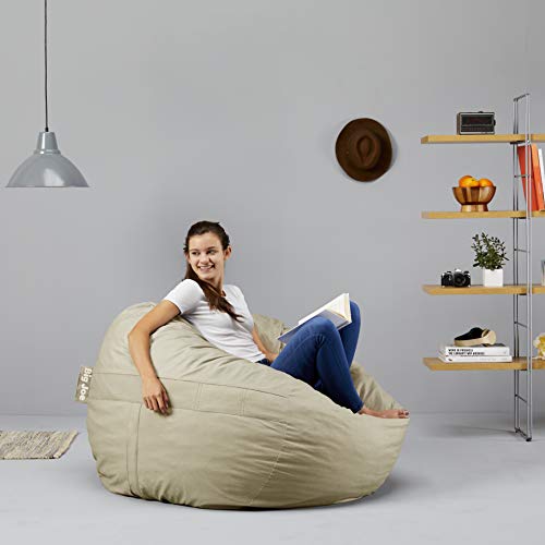 Big Joe Foam Filled Bean Bag Chair, Large, Oat Pricepulse