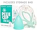 Pixie Menstrual Cup - Includes Ebook Guide, Cleaning Wipes, Lube, & Storage Bag - Number 1 for Most Active Reusable Period Cup - Tampon and Pad Alternative - Buy One We Give One (2X - Small)
