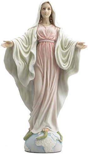 10.5" Our Lady of Grace Statue Figurine Figure Virgen Milagrosa Saint Religious