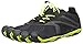 Vibram Men's V Running Shoe, Black/Yellow, 41 EU/8.5-9.0 M US