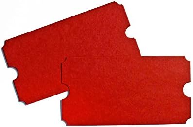 Red Carnival Ticket Cards Pack of 25
