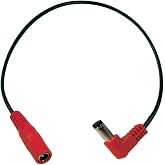 Godlyke Power-All C-R/R Electric Guitar Right Angle Reverse Polarity Jumper,Red