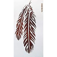 OutletBestSelling Reusable Sturdy Feather Stencil Reusable 10 mil Stencil