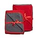 TOP Waterproof Blanket Bonus Pack, Deluxe Bed and Furniture Protector for People and Pets, Leak Proof Moisture Barrier, Soft Fleece (Red Gray Reversible, 2-Pack Jumbo+Midsize)thumb 1