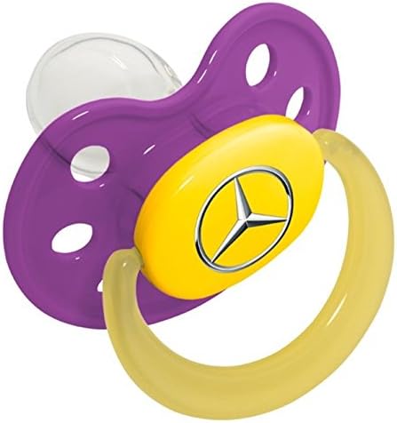 MB Germany Mercedes-Benz Dummy Plastic Silicone Size 1 - for Babies (Purple)