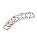 Candyfancy 925 Sterling Silver 1.2mm Stacking Midi Thin Rings Comfort Fit Wedding Band Ring Set Size 3-9