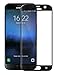 Josi Minea [ Samsung Galaxy S6 ] Tempered Glass Screen Protector with Full Coverage Crystal Clear Ballistic LCD Screen Cover Guard Premium HD Shield for Samsung Galaxy S6 / SVI - Black