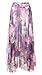 CHARTOU Women's Elegant Summer Full Length Boho Floral Print Pleated Chiffon Long Maxi Skirt Dress