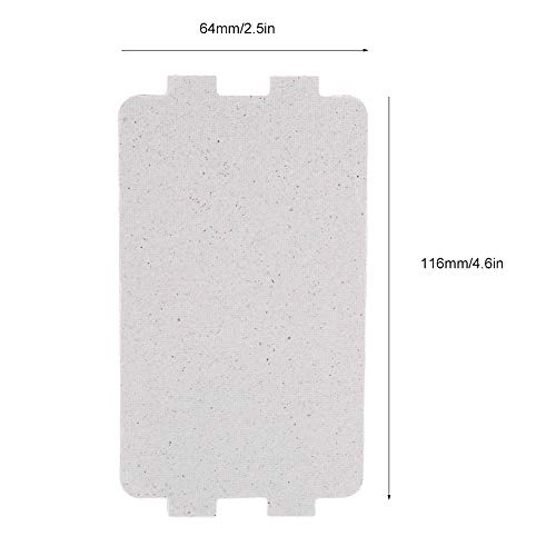 5Pcs Microwave Oven Mica Plate Sheet,Microwave Waveguide Cover Replacement Repairing Accessory, Ideal for Kitchen Microwave Oven(Single Size:4.6 X 2.5 Inch)
