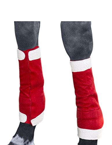 JT International Holiday Santa 4 Piece Leg Wraps
