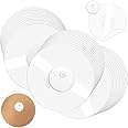 LiangMai 55 Pack Freestyle Libre 3 Sensor Covers,Pre-Cut Adhesive Tape with No Glue on The Center,Waterproof and Strong Stick That Protects Your Sensor continuously for 14 Days (White)