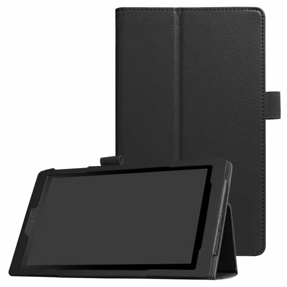 Photo 1 of SZLONKOU Tablet Cover for Amazon Kindle Fire HD8 6th 7th 8th Generation PR53DC SX034QT SG98EG(2016 2017 2018 Release),Folio Stand Leather Case for Kindle Fire HD 8 Gen 6 7 8th 8" (Li-Black)