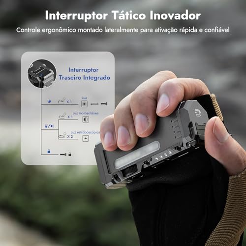WUBEN X4 EDC Lanterna plana com luz RGB | minide 1500 lúmens com interruptor tático e ímã,portátil IP65 com clipe de bolso e USB-C para camping, verificações