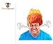 Flame Wig Orange and Yellow Ghost Flame Costume Accessory Ghost Fire Costume Wig - One Size