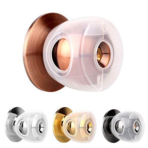 Door Knob Safety Cover Semitransparent Door Handle Child Proof Door Knob Covers Baby Proofing Safety Knob Covers Baby Safety Door Knob Lock 4 Pack