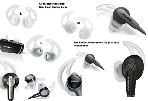 Affordable Bose New 3 Pair Replacement parts Small/Medium/Large Earbud Tips IE2, Mix of 6 by