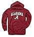 Campus Colors Adult Arch & Logo Soft Style Gameday Hooded Sweatshirt (Alabama Crimson Tide - Crimson, X-Large)