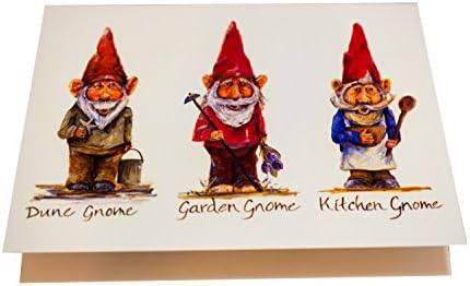 Pamela Gillette Seasonal Blank Note/Greeting Cards, Pack of 5 (Gnomes)