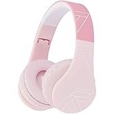 PowerLocus Bluetooth Headphones for Kids, Wireless Foldable Headphones Over Ear, Headphone with Microphone, 85DB Volume Limit, Wireless and Wired Headset with Micro SD, FM for Cellphones, Tablets, PC