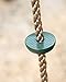 Squirrel Products Climbing Rope with Disc Swing - Active Outdoor Playset Equipment - Green