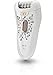 Philips HP6576/50 Satin Perfect Deluxe Epilator, White/Champagne