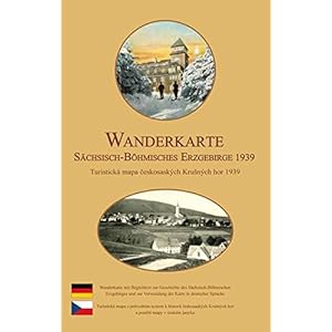 Wanderkarte vom Sächsisch-Böhmischen Erzgebirge 1939: Reprint einer historischen Wanderkarte vom Erzgebirge mit vom Erzgebirgsverein rot markierten Wanderwegen Landkaart – Gevouwen Kaart, 1 november 2015