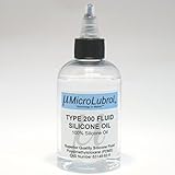 MicroLubrol 200 Fluid Pure Silicone Oil Polydimethylsiloxane (PDMS) 12500 centistokes (cst) viscosity, 4oz Bottle