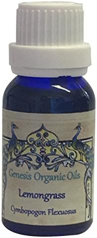 Genesis Organic Oils USDA Certified Pure Essential Organic Oil Aromatherapy, Lemon Grass/Cymbopogon Flexuous, 1 Fluid Ounce