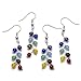 Top Plaza 7 Chakra Jewelry Sets - Healing Balance Energy 7 Chakra Bracelets + Necklace + Earrings(#1)
