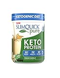 SLIMQUICK Pure Protein Powder with Low Calorie Dietary Supplement, French Vanilla, 600 Gram