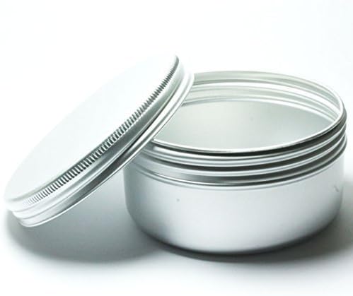 5x ALUMINIUM TINS JARS POT CONTAINER (100ml) For Nail Art MakeUp Cosmetics Travel Creams Lip Balms Tattoo by Still Beauty