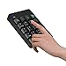 Jelly Comb 2.4G Number Pad, 18 Keys Wireless Silent Numeric Keypad with Mini USB Receiver, for Laptop/Notebook, Compatible with Windows System