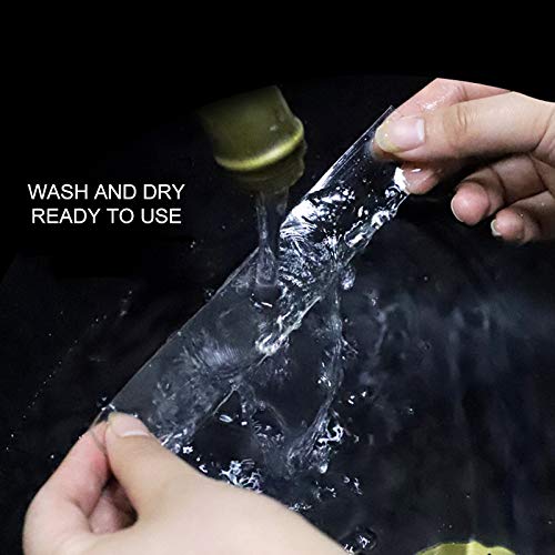 TYLife Traceless Washable Adhesive Transparent Tape,9.84FT Removable Reusable Double Sided Clear Silicone Tape for Paste Photos Posters,Glass, Metal, Kitchen Cabinets or Office Wall Decor