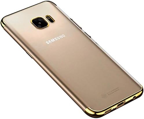 Fushengxin Galaxy S7 Edge Case, Thin Clear TPU Plating Shockproof Cover for Samsung Galaxy S7 Edge