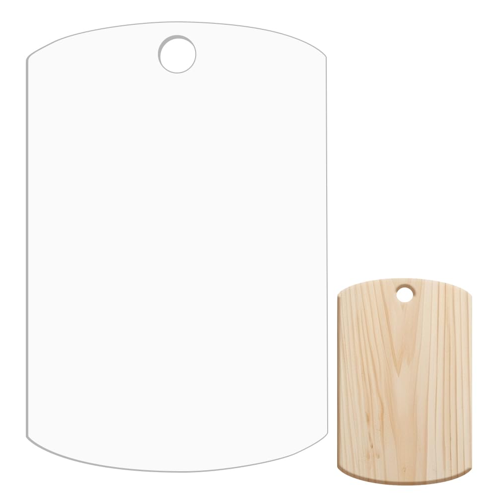 BENECREAT 38x25cm Acrylic Charcuterie Board Template, Cutting Board Template with 30mm Hole for Kitchen Woodworking, 4mm Thick