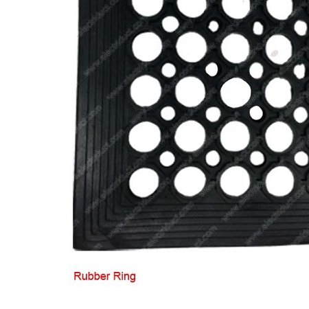 Electriduct Rubber Ring Safety Mat - 3x5 FT Anti-Slip 1/2" Rubber Anti-Fatigue Drainage System