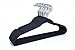 J.S. Hanger Soft Matte Space-Saving Clothes Hangers for Shirt, Non-slip, Black, 20-Pack