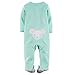Carter's Baby Girls' Dot Terry Footie (Baby) - Mint - 9 Months