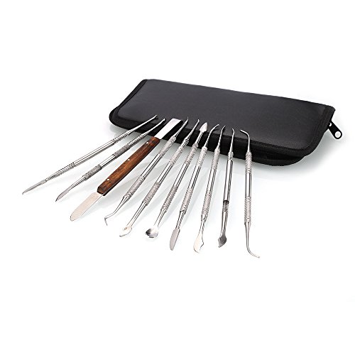 Professional 10 pcs/set Dental Lab Equipment Wax Carving Tools Set Surgical Dentist Sculpture Knife Instruments Tool Kit