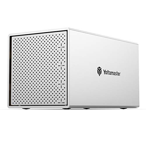 Yottamaster 4 Bay USBC RAID Enclosure,Aluminum 4 Bay 2.5"/3.5