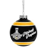 Pittsburgh Penguins 2016 Stanley Cup Champions Glass Ball Ornament