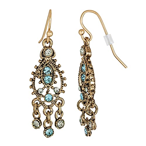 Pendientes tribales de araña azul marroquí de joyería 1928