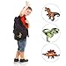 Coopay 14 Pieces Dinosaur Iron on Patches Embroidered Motif Applique Assorted Size Decoration Sew On Patches for DIY Jeans Jacket, Clothing, Handbag, Shoes, Caps