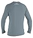 O'Neill Men's Basic Skins UPF 50+ Long Sleeve Sun Shirt, Dusty Blue, L