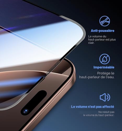 MAGIC JOHN Tempered Glass for iPhone 16 Pro/iPhone 17 (6.3 inches), 2 Pieces, Anti-Scratch 9H Hardness Screen Protector with Easy Installation Kit, Auto Dust-Elimination, HD Transparent | Pack of 2, HD Transparent, 9H Screen Protector, Anti-Dust, Anti-Bubble, Anti-Scratch, Automatic Dust Removal